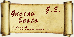 Gustav Šesto vizit kartica